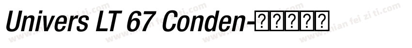 Univers LT 67 Conden字体转换